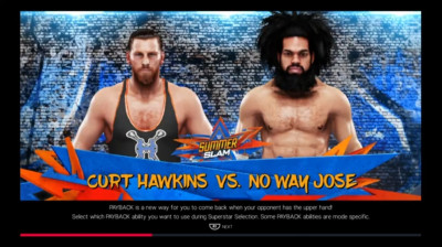Curt Hawkins vs No Way Jose (WWE 2K19)