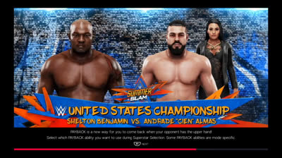 Andrade "Cien" Almas vs Shelton Benjamin (WWE 2K19)