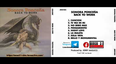 SONORA PONCEÑA - BACK TO WORK (1987)(FULL ALBUM)