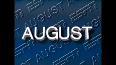 ESPN - August Line-Up promo for August 1986