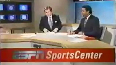 ESPN Sportscenter open - Early Monday Morning, December 14, 1987