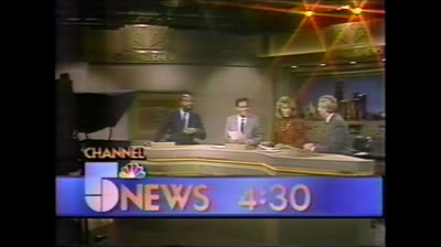 WMAQ The Channel 5 News 10PM open - September 10, 1986