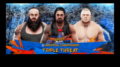 Brock Lesnar vs Braun Strowman vs Roman Reigns (WWE 2K19)