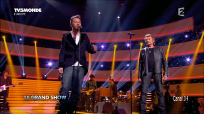 Johnny Hallyday et Christophe Maé - Marie