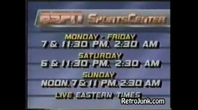 ESPN - Sportscenter promo - Late Summer 1986